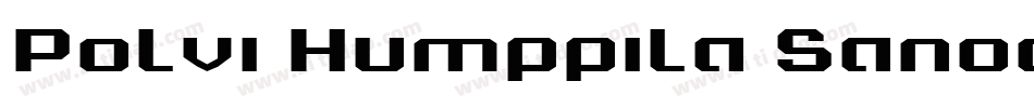 Polvi Humppila Sanoo字体转换
